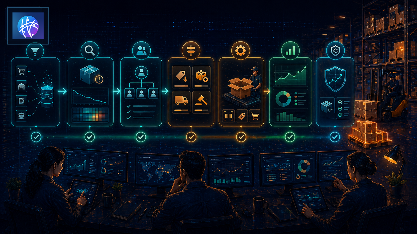 Dead Stock Management Implementation Plan for Ops Teams premium ecommerce inventory operations hero image with Meshline logo