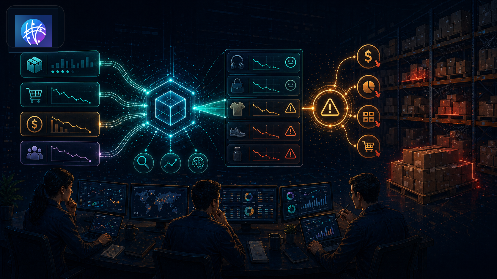 How to Identify Dead Stock Before It Hurts Margin premium ecommerce inventory operations hero image with Meshline logo