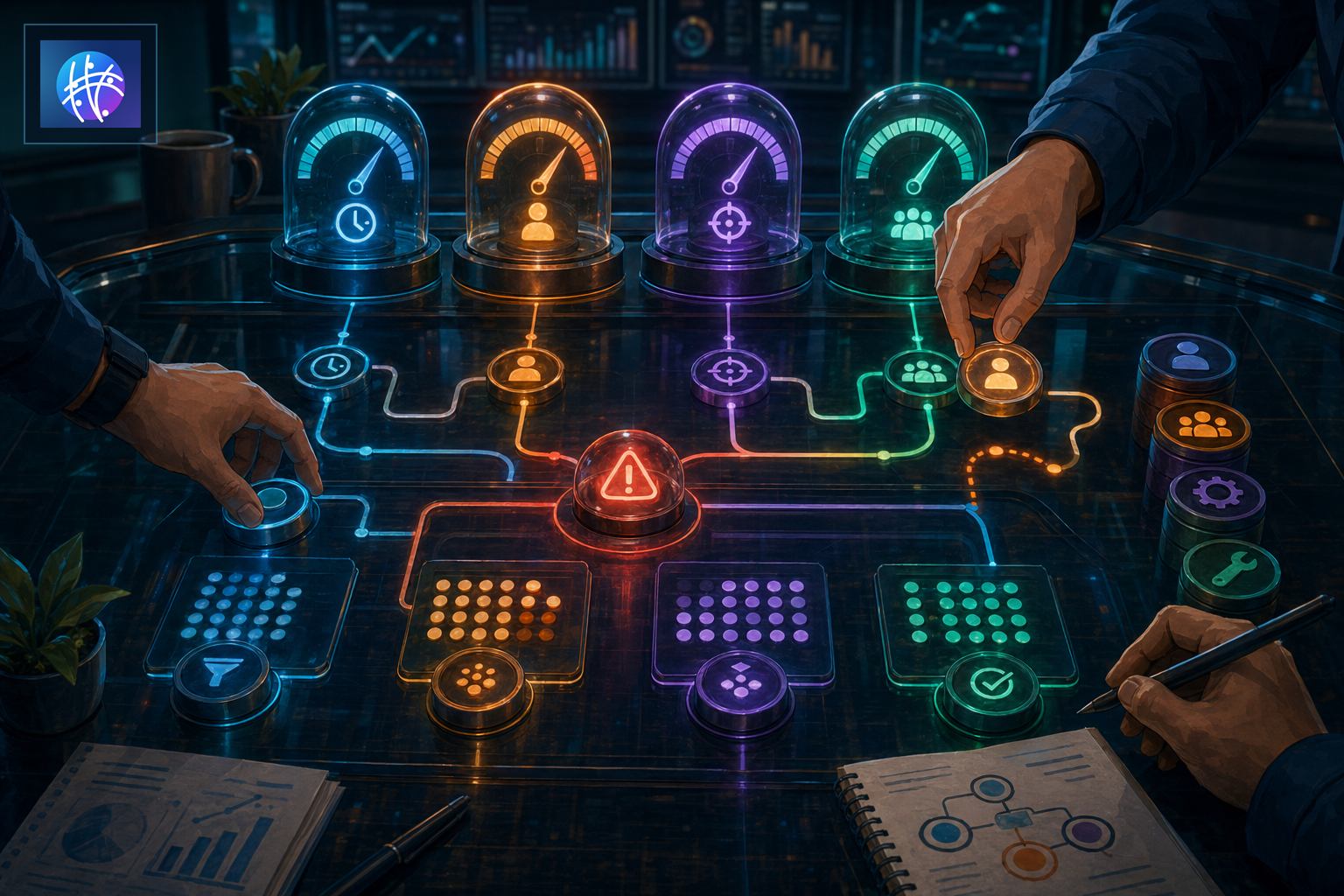 Event Correlation Metrics Operators Should Track cinematic event correlation operations map hero image with Meshline logo